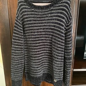 BCBGirls Soft Black, Grey and White Sweater Girls Medium